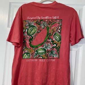 Southern fried cotton T-shirt - pink